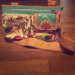 Lily bloom crossbody purse
